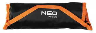 Neo Klucze płasko-oczkowe z grzechotką i przełącznikiem, zestaw 12 szt., 8 - 19 mm, miękkie etui 09-345 - 22