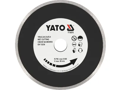 Yato Tarcza diamentowa pełna 180mm EN do ceramiki YT-6016