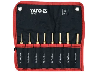 Yato Wybijaki mosiężne równoległe kpl. 8 szt YT-47124  - 4