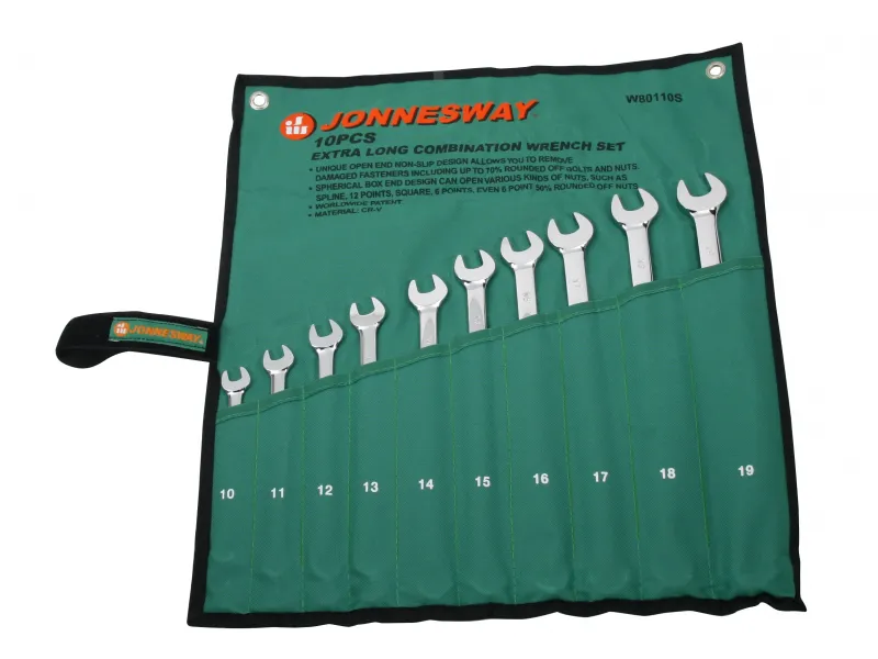 Jonnesway Komplet płasko oczkowych bardzo długich 10szt W80110S  PROMOCJA
