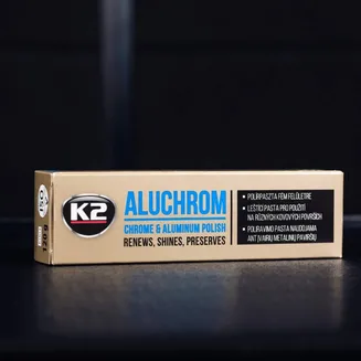 K2 Pasta do polerowania powierzchni metalowych Aluchrom 120g K003  - 2