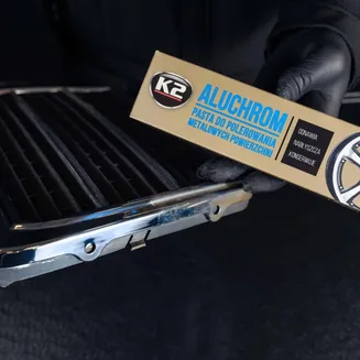 K2 Pasta do polerowania powierzchni metalowych Aluchrom 120g K003  - 3