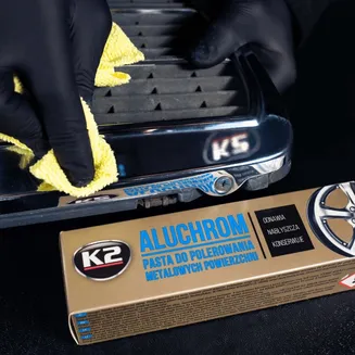 K2 Pasta do polerowania powierzchni metalowych Aluchrom 120g K003  - 4