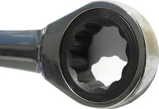 Geko Klucze płasko oczkowe z grzechotką 8-19mm 7el. G10340  - 3