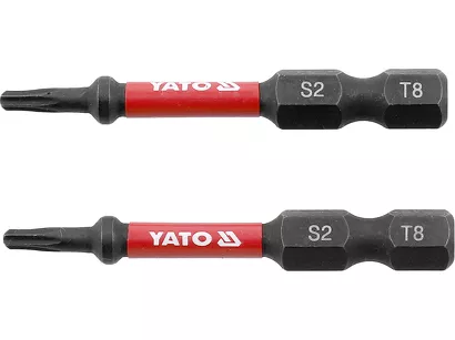 Yato Bity udarowe 1/4"x50 mm T8 2 szt. YT-78050