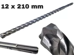AWTOOLS Wiertło do betonu zbrojonego SDS Plus 12 x 210 mm QUADRO EXTREME AW43643BL