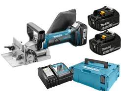 Makita Frezarka do połączeń lamelownica 18V 2x3Ah DPJ180RFJ