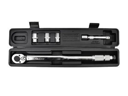 Geko Klucz dynamometryczny 1/2" 28-210Nm + nasadki G10064