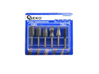 Geko Frezy trzpieniowe do metalu 6szt. 6-12,7mm G37510 - 2