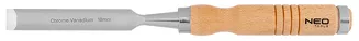 Neo Dłuta 6, 12, 18, 24 mm, zestaw 4 szt. Uchwyt drewniany 37-800 - 4