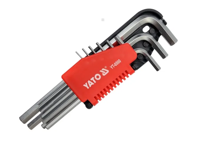 Yato Klucze imbusowe hex długie 9 szt. CrV6150 YT-0500 