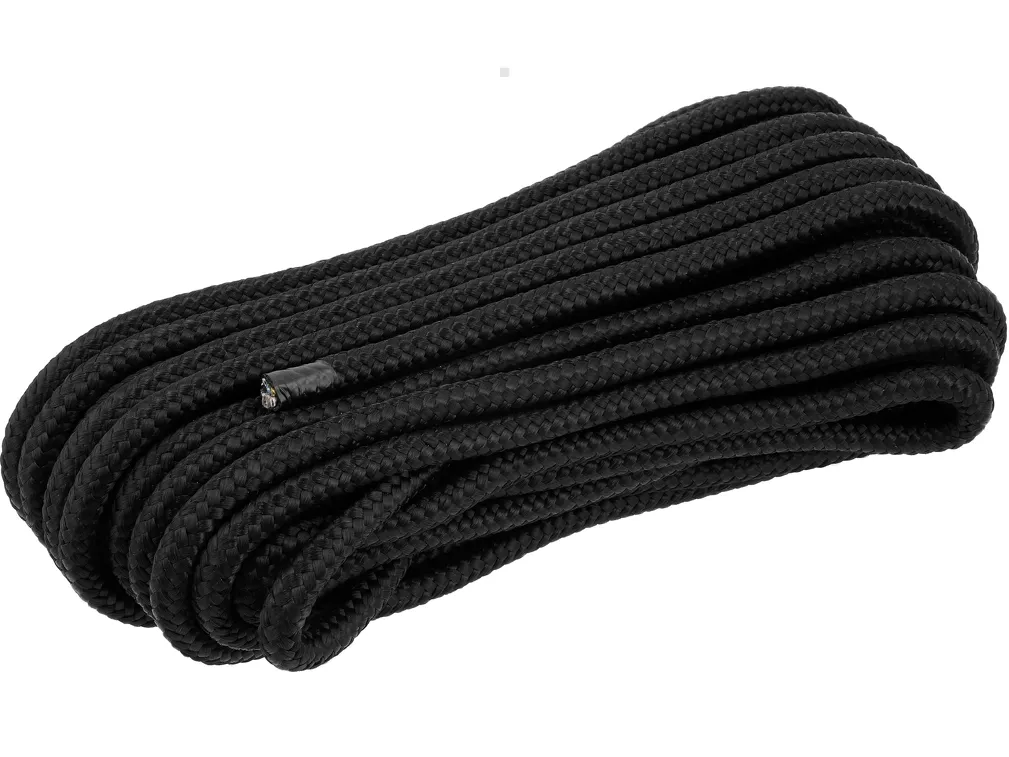 Vorel Lina pleciona PP 12 mm 20 m czarna 69480