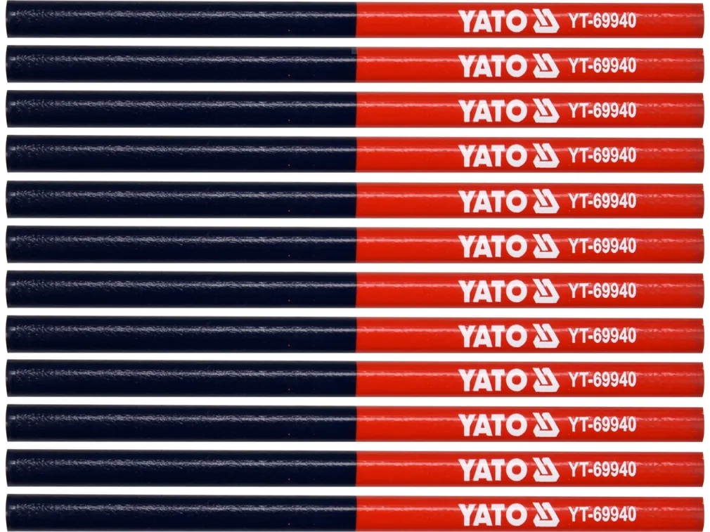 Yato Ołówki techniczne czerwono niebieskie YT-69940 