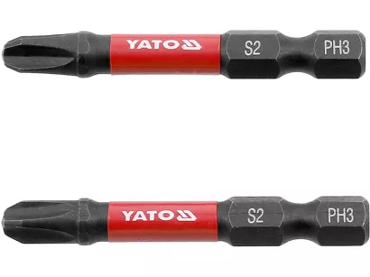 Yato Bity udarowe 1/4"x50 mm PH3 2 szt. YT-78042