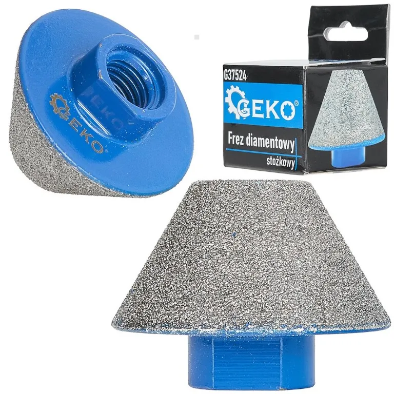 Geko Frez diamentowy stożkowy 20–48 mm gwint M14 G37524