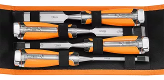 Neo Dłuta 6, 12, 18, 24, zestaw 4 szt. Uchwyt dwukomponentowy. Pakowane w etui 37-900 - 2