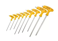 Topex Klucze imbusowe torx z otworem T10-T50, 9szt. 35D968 