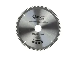 Geko Tarcza do cięcia aluminium z widią 210mm G78101