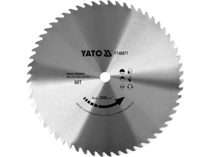 Yato Tarcza do drewna bez widii 500x60Tx32mm profesjonalna YT-60871