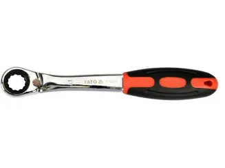 Yato Klucz oczkowy odgięty przelotowy z grzechotką 12 mm YT-02374 - 2