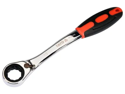 Yato Klucz oczkowy odgięty przelotowy z grzechotką 16 mm YT-02378