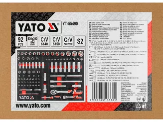 Yato Wkład narzędziowy EVA 92 el. YT-55490 - 2