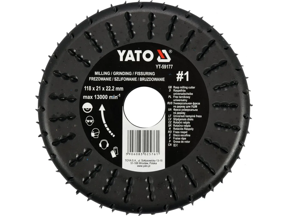 Yato Frez tarnikowy uniwersalny do drewna i tworzyw 118mm YT-59177