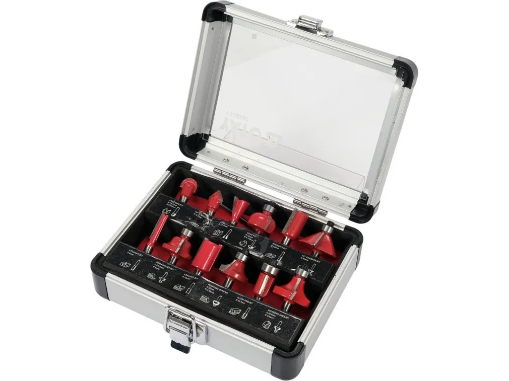 Yato Frezy do drewna trzpień fi 6mm zestaw 12 sztuk YT-68006
