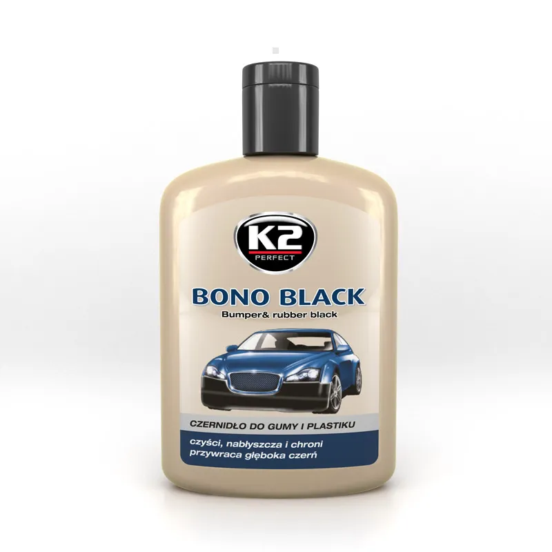 K2 Czernidło do gumy i plastiku Bono Black 200 ml K030 