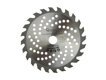 Geko Tarcza do cięcia drewna 160x20mm z otworami 24z. G78030 