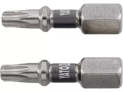 Yato Bity udarowe 1/4"x25 mm T20 2 szt. niklowane YT-78013