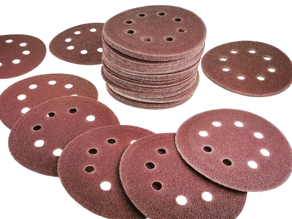 Geko Papier ścierny krążek 125mm z rzepem 8 otw. 50szt. P220 G78659 