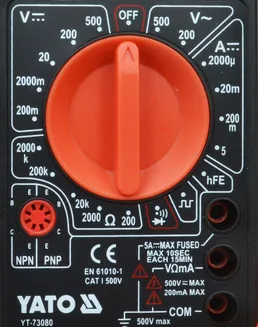 Yato Miernik cyfrowy uniwersalny 500V YT-73080  - 3