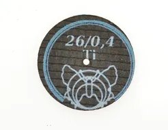 Motyl Tarcza wzmacniana elastyczna do tytanu i tworzyw sztucznych 26x0,4mm  26/0,4 BFTI 