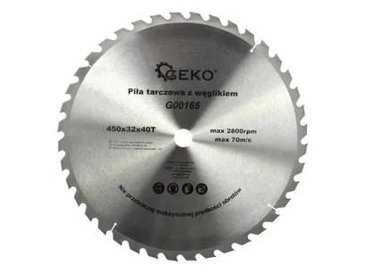Geko Tarcza do cięcia drewna 450x32mm 40z. G00165 