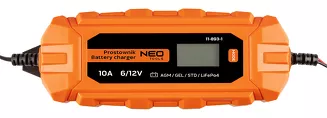 Neo prostownik automatyczny 10A/160W, 3-200Ah, do akumulatorów kwasowych / AGM / GEL 11-893-1 - 3