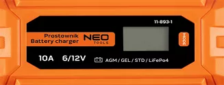 Neo prostownik automatyczny 10A/160W, 3-200Ah, do akumulatorów kwasowych / AGM / GEL 11-893-1 - 6