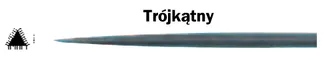 Kennedy Pilnik igiełkowy równiak ślusarski precyzyjny trójkątny 160mm KEN0316500  - 2