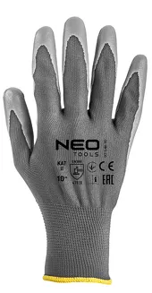 Neo Rękawice robocze, poliester pokryty PU, 4131X, rozmiar 10 97-646-10 - 3