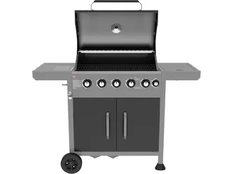 Lund Grill gazowy 5+1 z żeliwnym rusztem 17,5 kW 99636 - 4