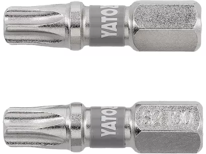 Yato Bity udarowe 1/4"x25 mm T30 2 szt. niklowane YT-78015