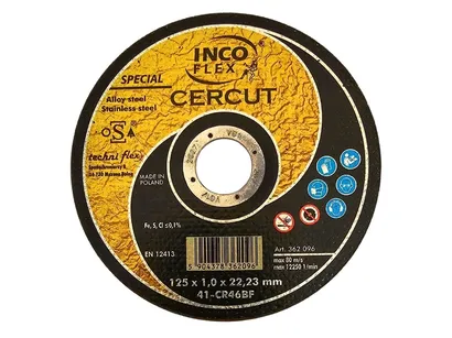 Incoflex Tarcza  do cięcia metalu CERCUT ceramiczna M41 125x1,0mm CR46BF
