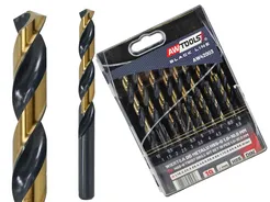 AWTOOLS Wiertła do metalu HSS M2 19szt. 1,0-10,0mm AW42003