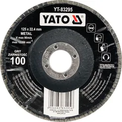 Yato Ściernica listkowa talerzowa wypukła 125mm GR.120  YT-83296 