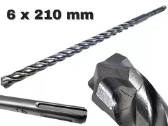 AWTOOLS Wiertło do betonu zbrojonego SDS Plus 6 x 210 mm QUADRO EXTREME AW43622BL