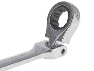 Geko Klucze płasko oczkowe z grzechotką i przegubem 8-19mm G10337 - 4
