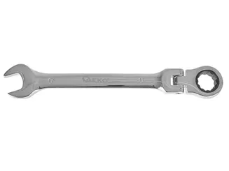 Geko Klucze płasko oczkowe z grzechotką i przegubem 8-19mm G10337 - 6