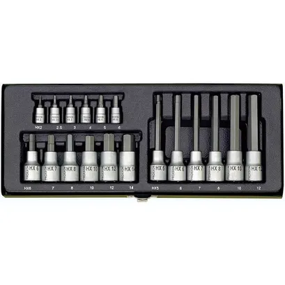 Proxxon Klucze ampułowe HEX 18 szt. 23100 
