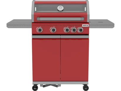 Yato Grill gazowy Itami 4+1 czerwony YG-20034