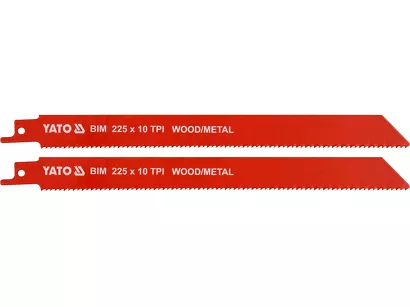 Yato Brzeszczoty do piły szablastej BIM 225 mm 10 TPI 2 szt. YT-33933